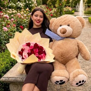 Box Peluche y flores