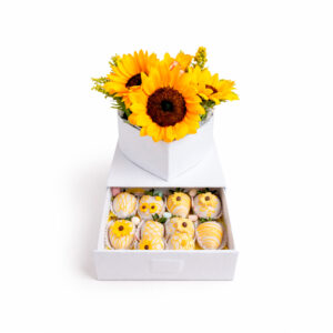 Corazón con Gaveta Girasol