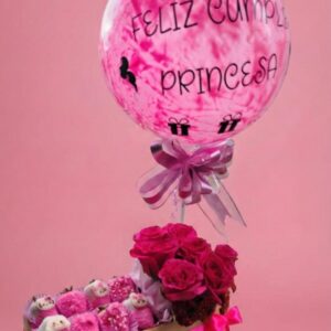 Bandeja Fresura Rosas y globo burbuja
