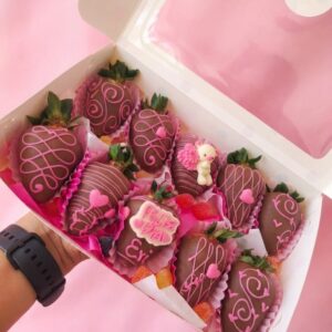10 Fresas con chocolate
