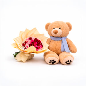Box Peluche y flores